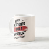 Marathon-Strecke 26,2 Meilen Kaffeetasse (Vorderseite Links)