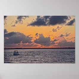 Marathon Sunset in den Florida Keys Poster