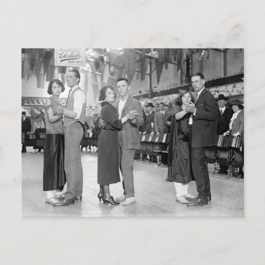 Marathon-Tänzer, 1923 Postkarte (Vorderseite)