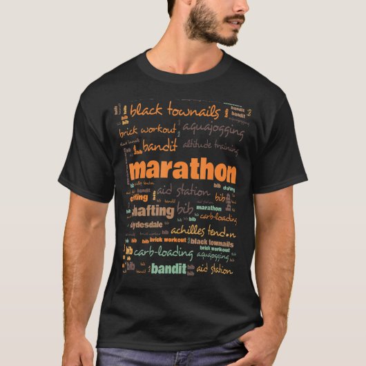 Marathon Terminologie T-Shirt (Vorderseite)