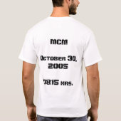 Marathon Training T T-Shirt (Rückseite)