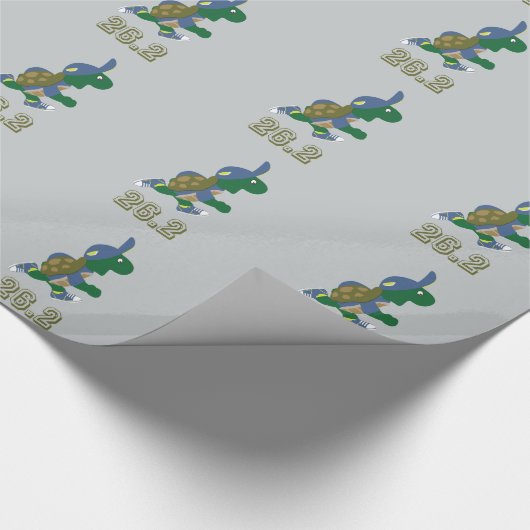 Marathon Turtle Runner in Blue Geschenkpapier (Ecke)
