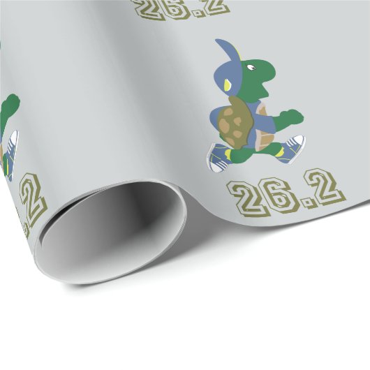 Marathon Turtle Runner in Blue Geschenkpapier (Rolleneckpunkt)