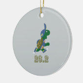 Marathon Turtle Runner in Blue Keramik Ornament (Links)