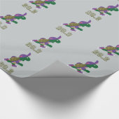 Marathon Turtle Runner in Lila Geschenkpapier (Ecke)