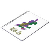 Marathon Turtle Runner in Lila Notizblock (Linke Seite)