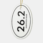 Marathon über 42,2 km keramik ornament (Links)