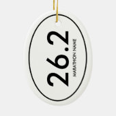Marathon über 42,2 km keramik ornament (Hinten)