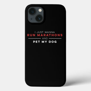 Marathon und Pet mein Hund Läufer Race Design Halb Case-Mate iPhone Hülle
