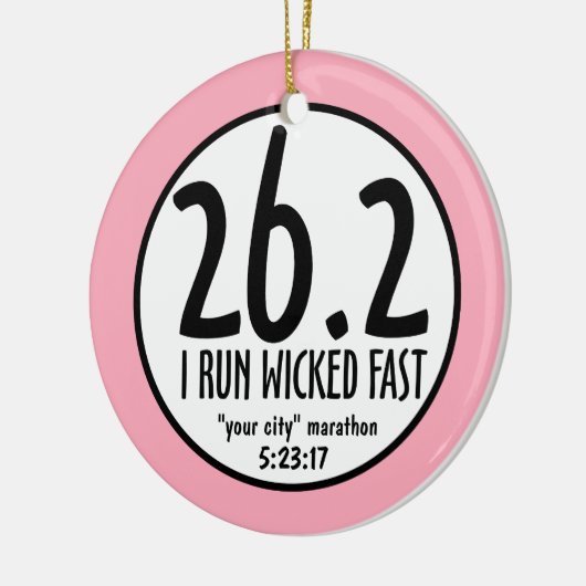 Marathon-Verzierung Keramik Ornament (Links)