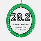 Marathon-Verzierung Keramik Ornament (Links)