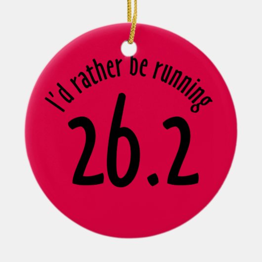 Marathon-Verzierung Keramik Ornament (Vorne)