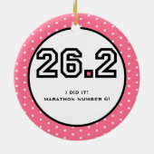 Marathon-Verzierung Keramikornament (Hinten)