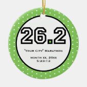 Marathon-Verzierung Keramikornament (Vorne)