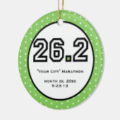 Marathon-Verzierung Keramikornament (Links)