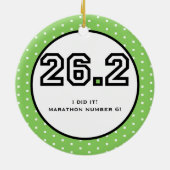 Marathon-Verzierung Keramikornament (Hinten)