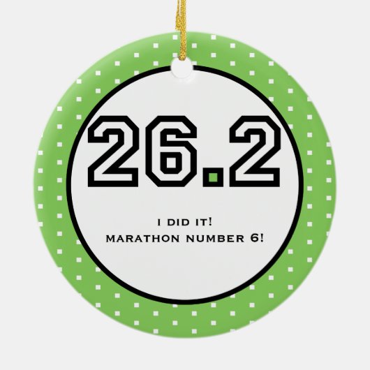 Marathon-Verzierung Keramikornament (Hinten)