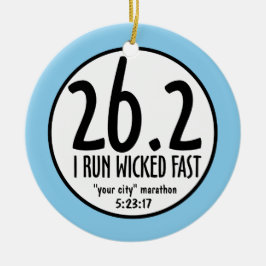 Marathon-Verzierung Keramikornament