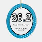 Marathon-Verzierung Keramikornament (Links)