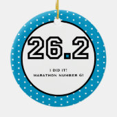 Marathon-Verzierung Keramikornament (Hinten)