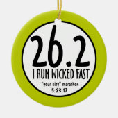 Marathon-Verzierung Keramikornament (Vorne)