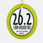 Marathon-Verzierung Keramikornament (Links)