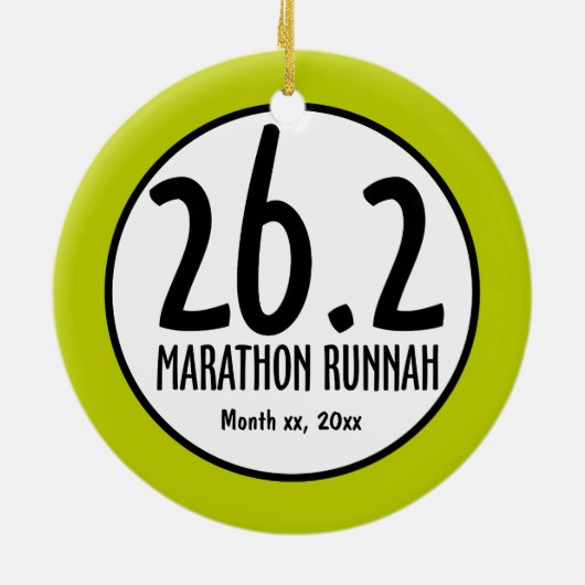 Marathon-Verzierung Keramikornament (Hinten)