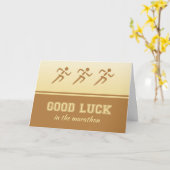 Marathon viel Glück für Sportler Karte (Gelbe Blume)