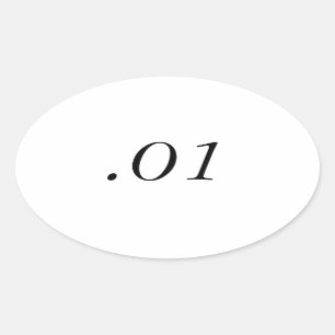 Marathonaufkleber Ovaler Aufkleber