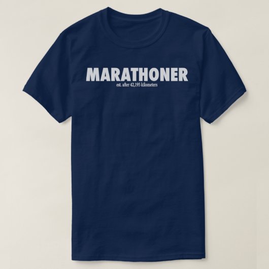 MARATHONER EST NACH 42195 METERN T-Shirt (Design vorne)