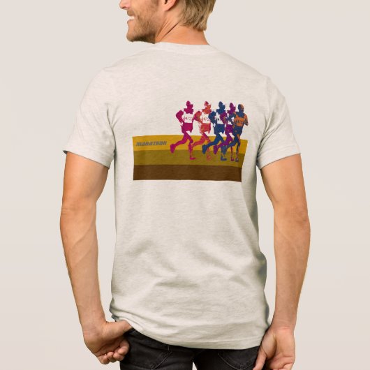 Marathoner Tri-Blend Shirt (Rückseite)
