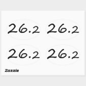 Marathoners Eroaufkleber Ovaler Aufkleber (Blatt)