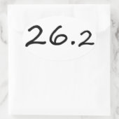 Marathoners Eroaufkleber Ovaler Aufkleber (Tasche)