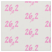 Marathongewebe des Rosas 26,2 Stoff (Nahaufnahme)