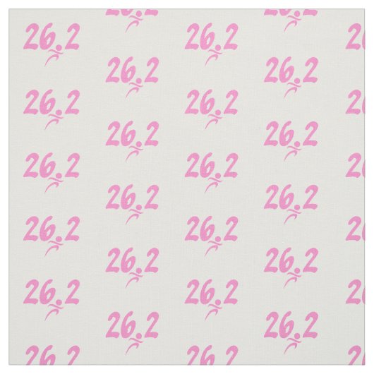 Marathongewebe des Rosas 26,2 Stoff (Muster)
