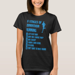 Marathonlaufen Läufer Marathonläufer Männer Frauen T-Shirt
