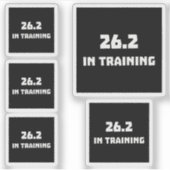 Marathonläufer 26.2 im Training Aufkleber (Vorderseite)