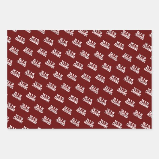 Marathonläufer 26.2 im Training Geschenkpapier Set (Vorderseite 3)