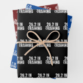 Marathonläufer 26.2 im Training Geschenkpapier Set (Beispiel)