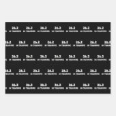 Marathonläufer 26.2 im Training Geschenkpapier Set (Vorderseite)