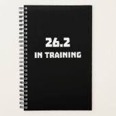 Marathonläufer 26.2 im Training Planer (Vorderseite)
