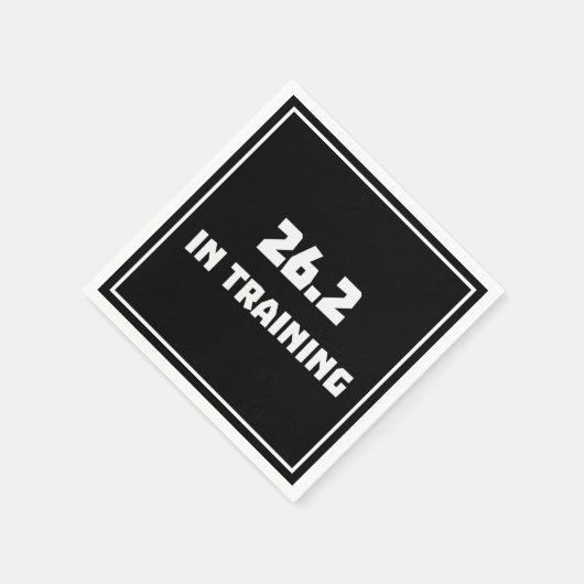 Marathonläufer 26.2 im Training Serviette (Ecke)