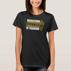 Marathonläufer bei einem Ausbildungsangebot für ei T-Shirt