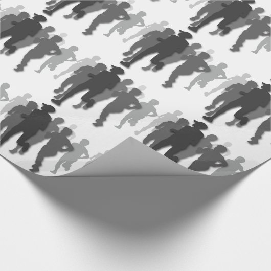 Marathonläufer Geschenkpapier (Ecke)