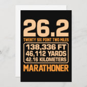 Marathonläufer Halbmarathon Lover Grap Dankeskarte (Vorne/Hinten)