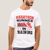 Marathonläufer im Training T-Shirt (Vorderseite)