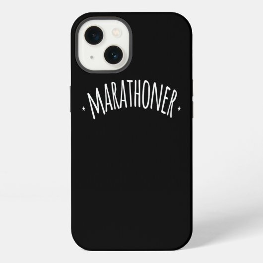 Marathonläufer iPhone Hülle (Rückseite)