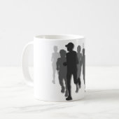 Marathonläufer Kaffeetasse (Vorderseite Links)