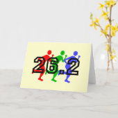 Marathonläufer Karte (Gelbe Blume)