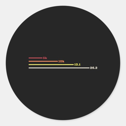 Marathonläufer-Marathonläufer 5K 10K 131 262 Runder Aufkleber (Vorderseite)